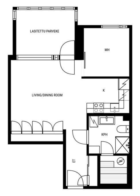 Apartment In Herttoniemenranta Helsinki Exterior foto